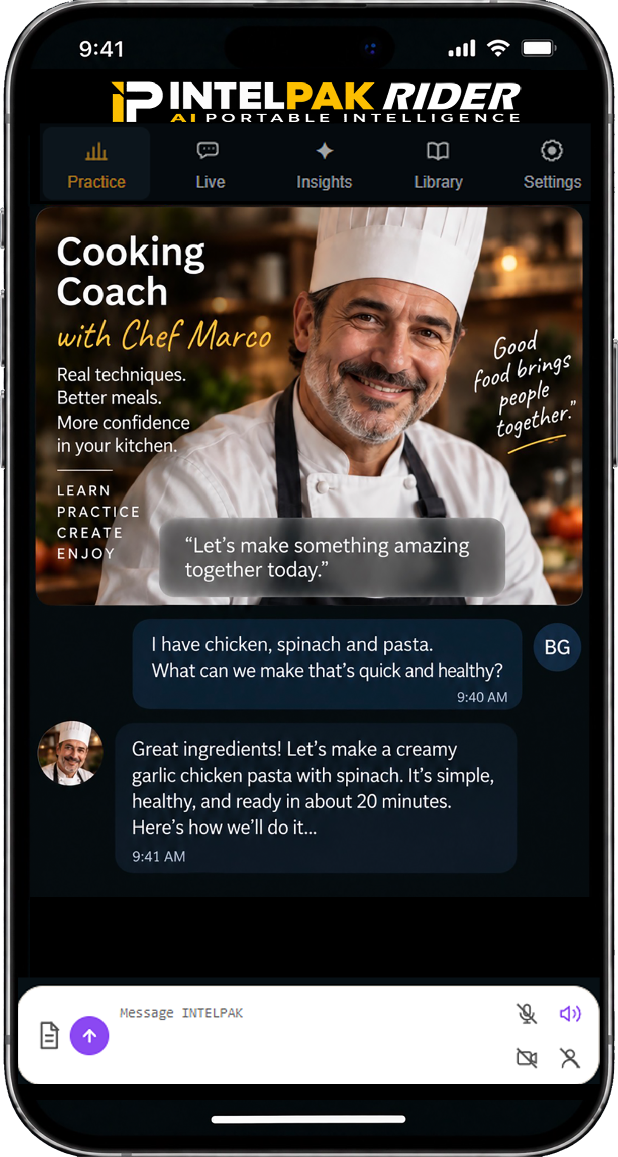 Cooking Coach